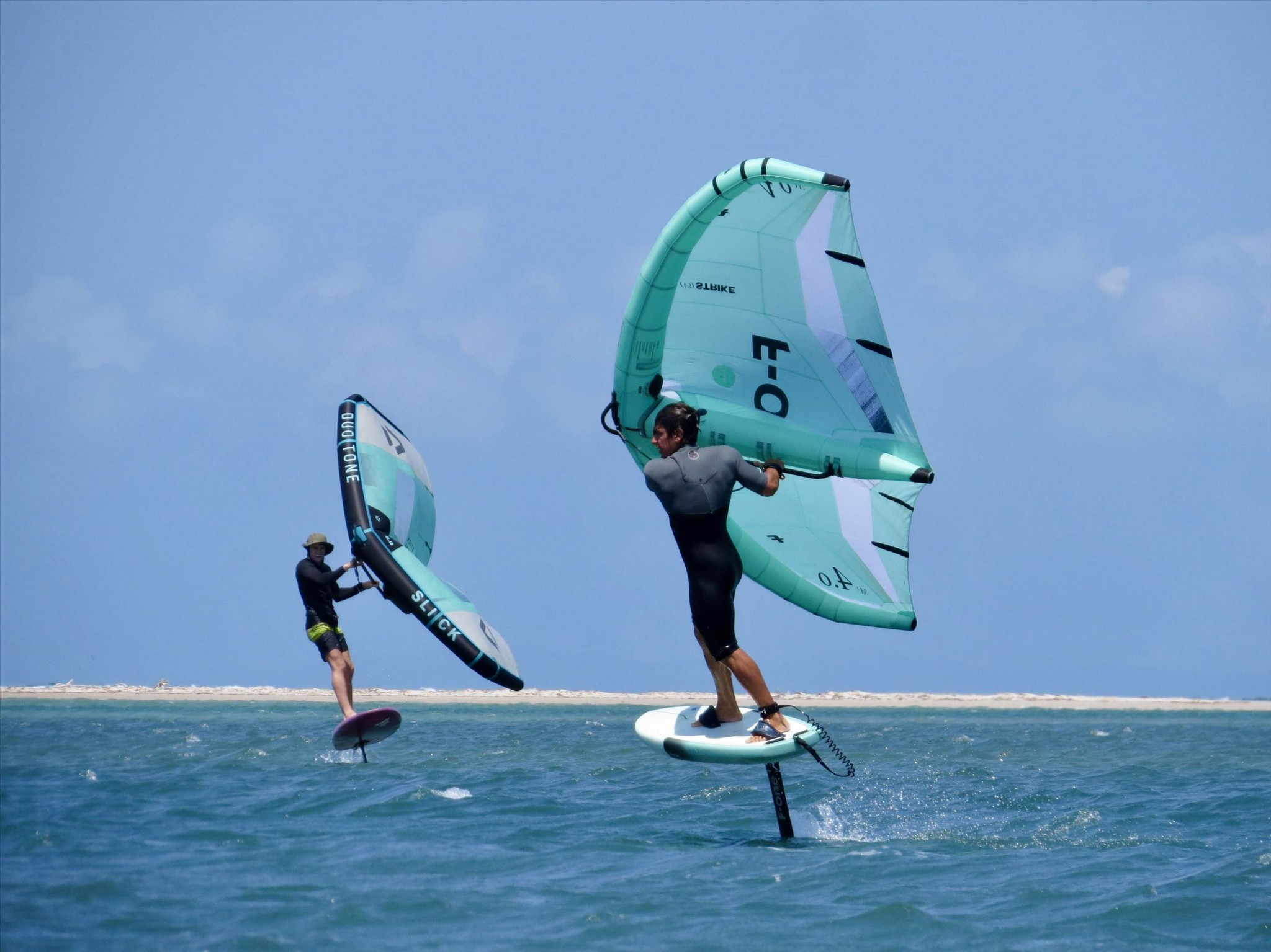 Foiling at Golden Beach